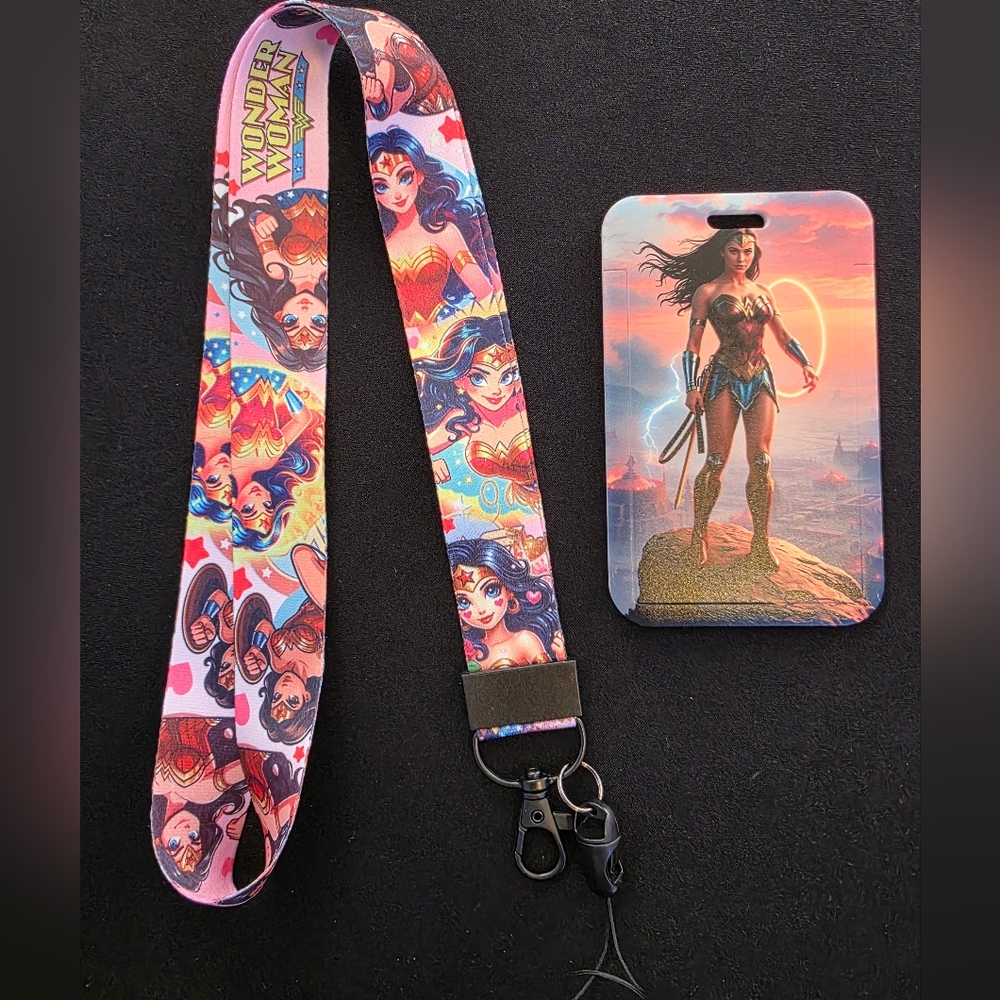 Wonder Woman ID Cardholder And Lanyard Set